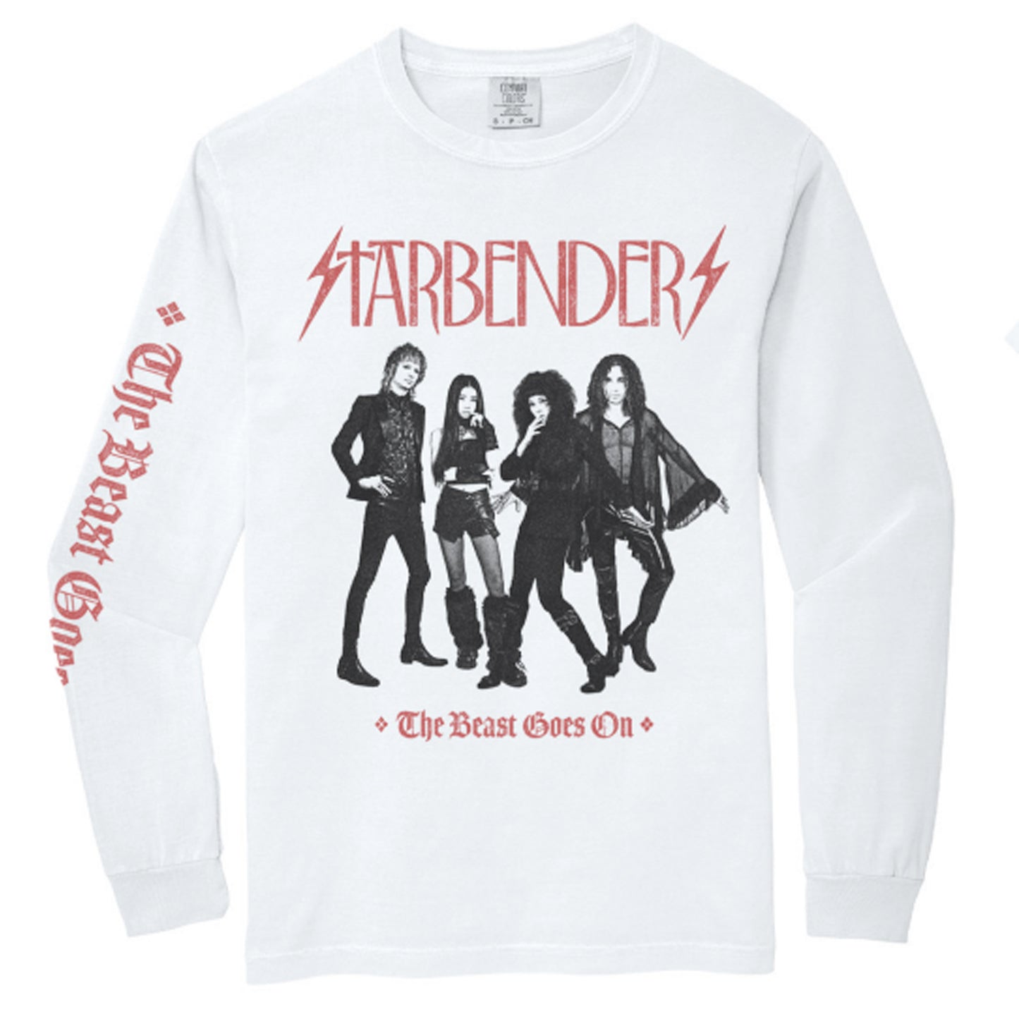 The Beast Goes On-White Long Sleeve Tee