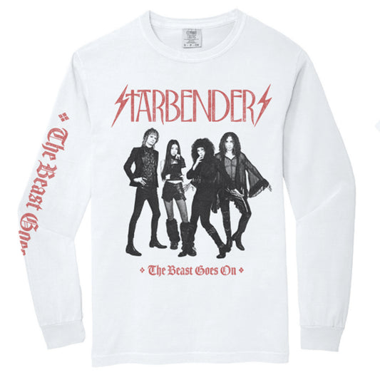 The Beast Goes On-White Long Sleeve Tee
